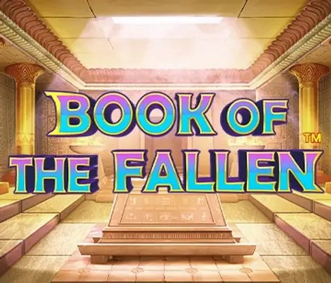 Slots logo of Book of the Fallen from Pragmatic Play at Rabona